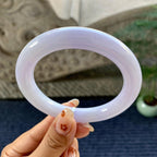 细糯种淡紫罗兰圆条手镯（59.8mm）（yc249450）