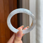 糯冰特色翡翠平安镯（57.2mm)（yc406323）