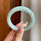 糯冰晴底翡翠平安镯（54.4mm）（yc282584）