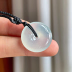 冰种淡底色翡翠平安扣（yc247644）