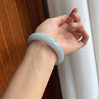 糯冰翡翠平安镯（59mm）（yc221956）