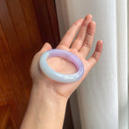 糯冰紫罗兰翡翠平安镯（50.3mm）（yc249156）