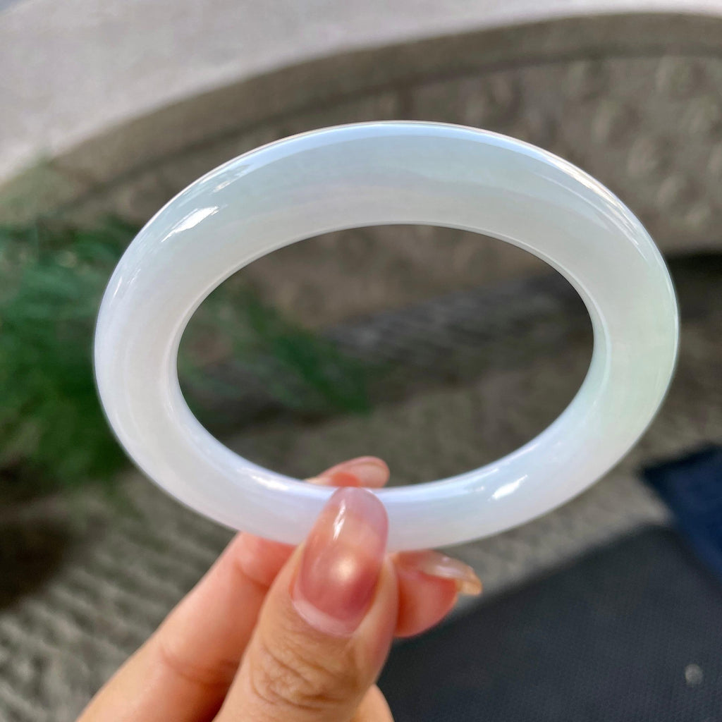 细糯种带底色圆条手镯（55.1mm）（yc305683）