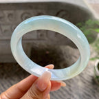 糯冰种黄翡洒金平安镯（60.1mm）（yc202394）