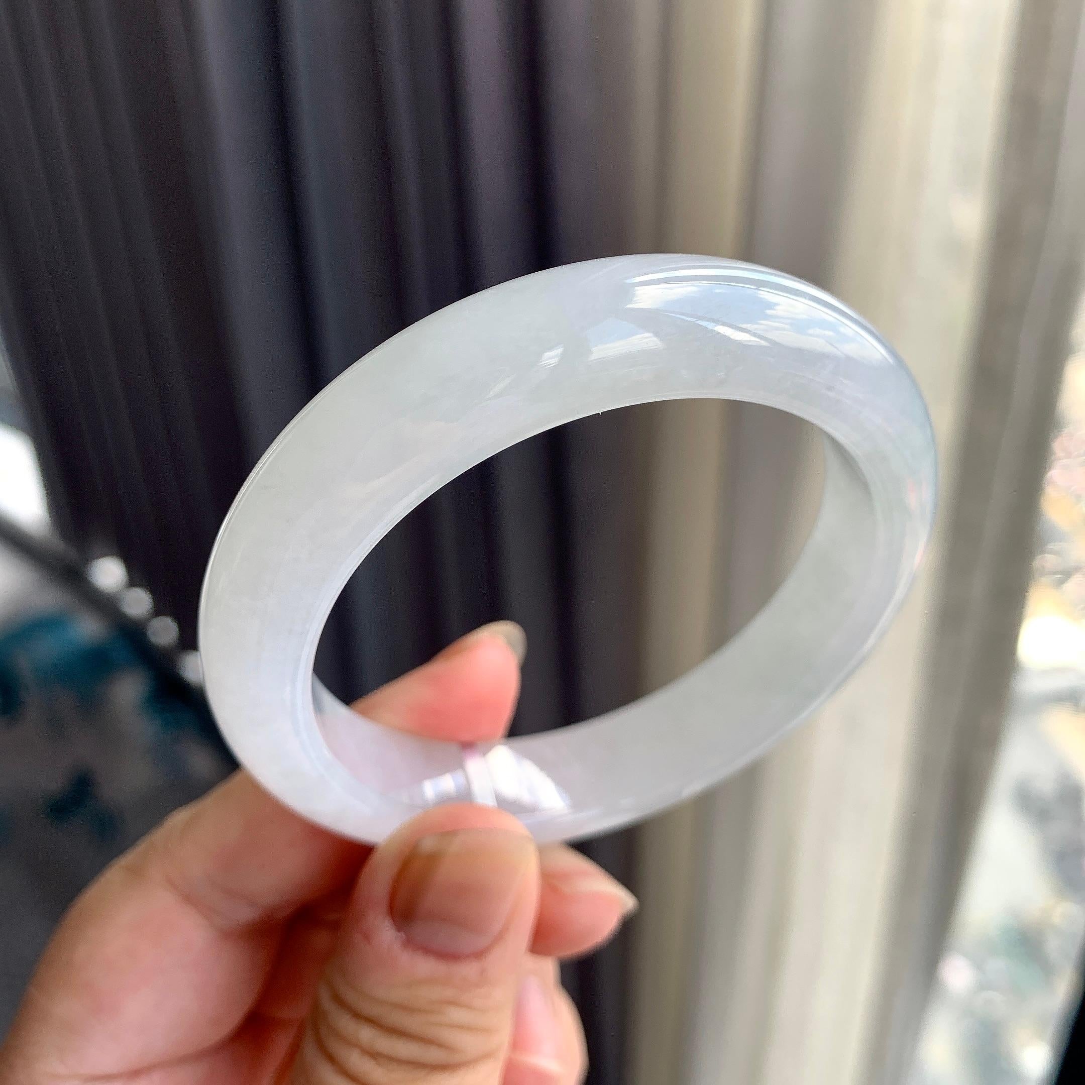 细糯种无色平安镯（55.2mm）（yc225080）