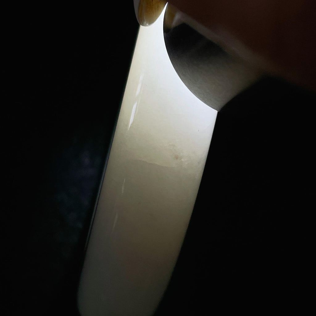 糯冰飘花翡翠平安镯（53mm)（yc424262）