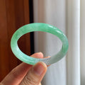 糯冰果绿翡翠贵妃镯（53.5mm）（yc345458）