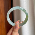 糯冰黄翡翡翠平安镯（58.5mm)（yc415953）