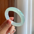 糯冰晴底翡翠平安镯（53.7mm）（yc278052）