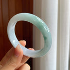 糯冰飘花翡翠平安镯（57.2mm）（yc313908）