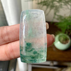 糯冰种飘花山水牌挂件（yc284445）