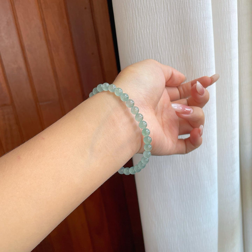 冰种晴水翡翠手串珠串（yc267483）