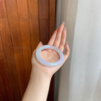 冰种椿彩翡翠圆条手镯（55.7mm）（yc278187）