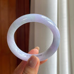 糯冰紫罗兰翡翠平安镯（54mm）（yc407494）