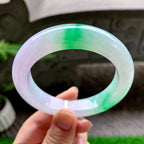 糯冰种春彩平安镯（58mm）（yc253789）