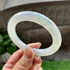 细糯种淡晴底圆条手镯（54.3mm）（yc304778）