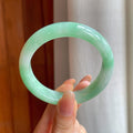 糯冰晴底翡翠平安镯（55.7mm)（yc360255）