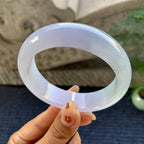 细糯种淡春彩宽版轮胎手镯（60.6mm）（yc249434）