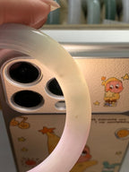 细糯种淡紫罗兰圆条手镯  54圈口  天然缅甸A货翡翠（yc418863）