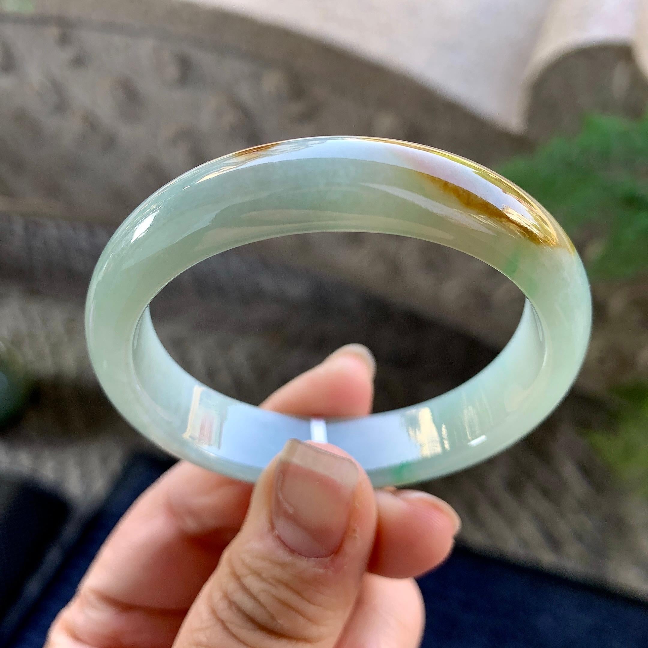 细糯种黄翡贵妃手镯（51.1mm）（yc305690）