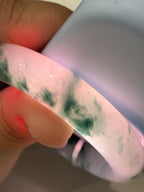 细糯种飘花平安镯（58.2mm）（yc198253）