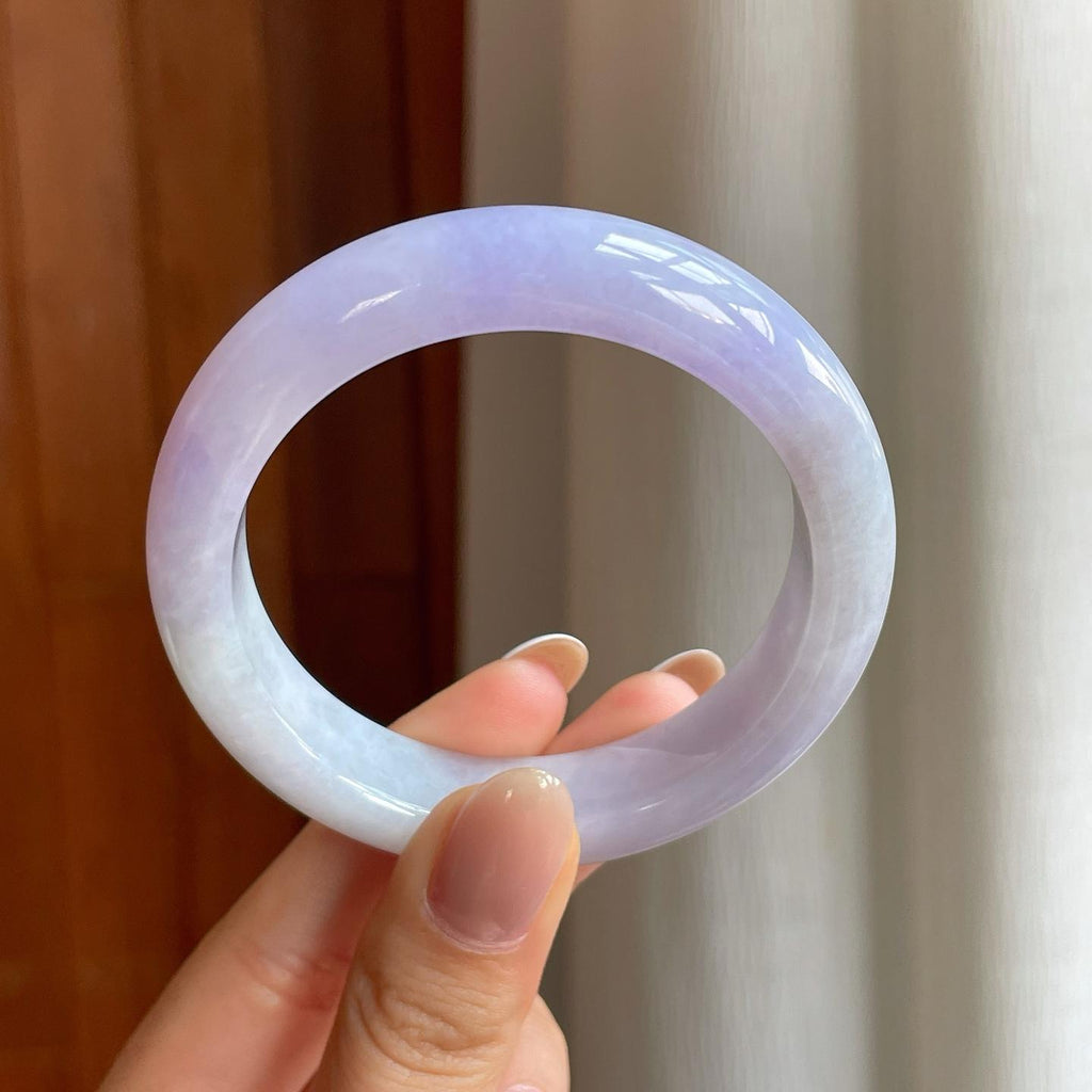 糯冰紫罗兰翡翠平安镯（52.6mm)（yc377224）