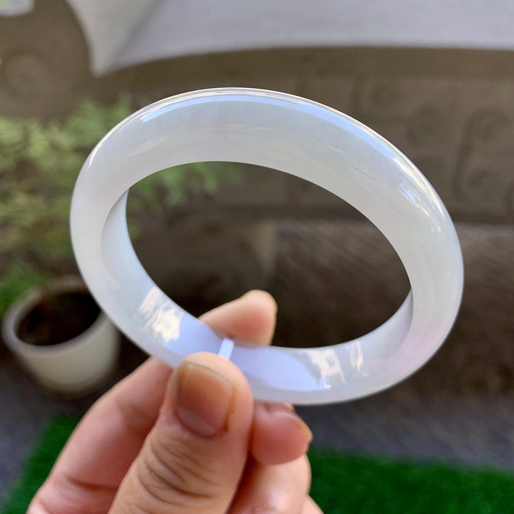 细糯种无色平安镯（53.4mm）（yc246652）