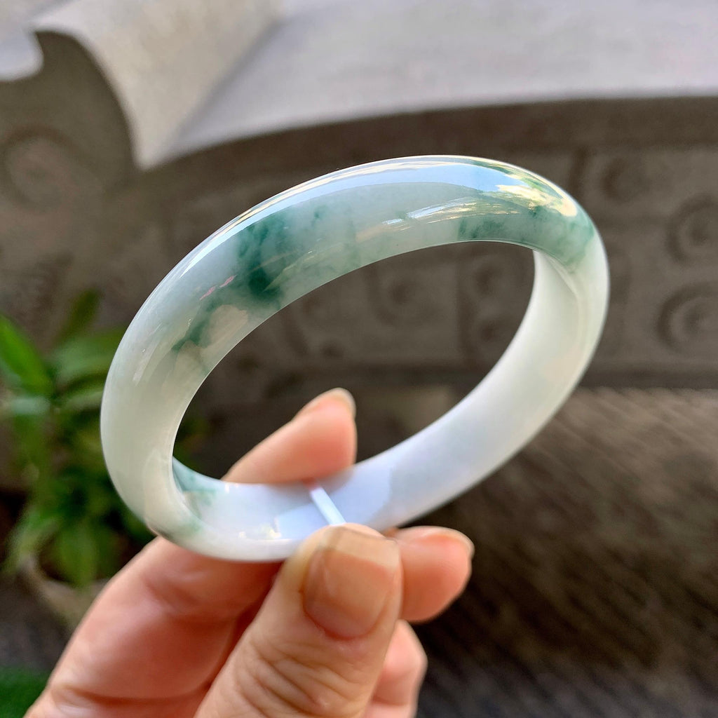 细糯种飘花贵妃手镯（56.6mm）（yc308176）