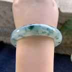 糯冰种飘花平安镯（58.4mm）（yc264531）