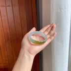 冰种宽版黄翡贵妃镯（57.5mm）（yc404781）