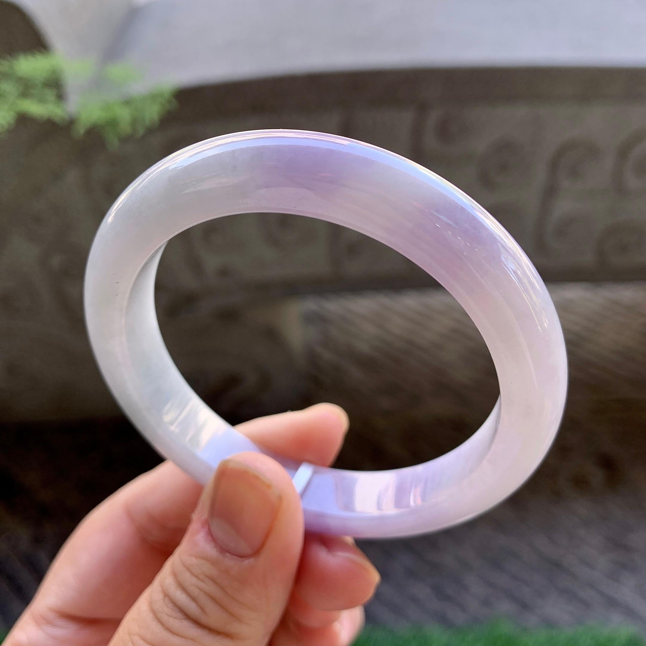 糯种紫罗兰平安镯（56.3mm）（yc213149）