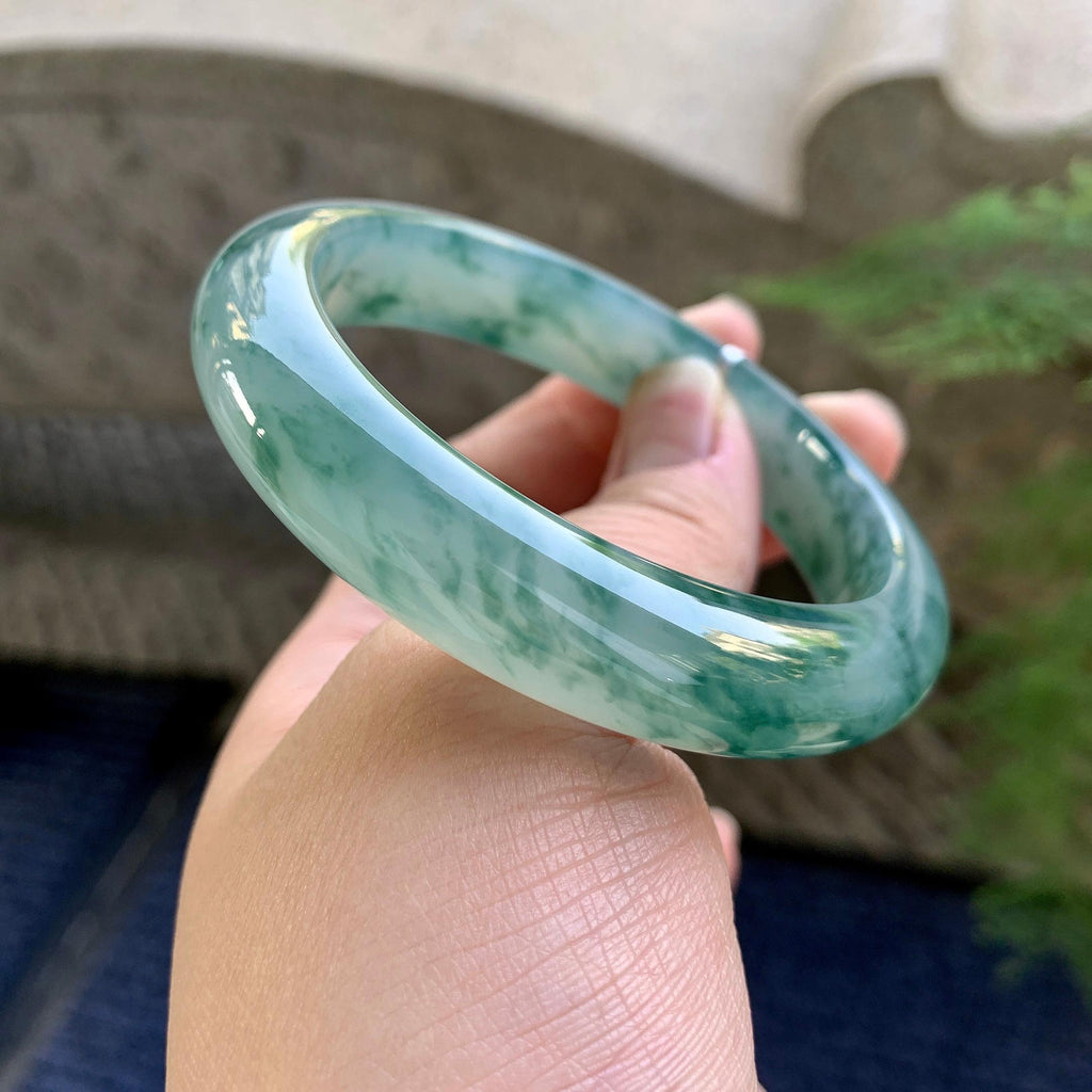 糯冰种平安镯（57.7mm）（yc249457）