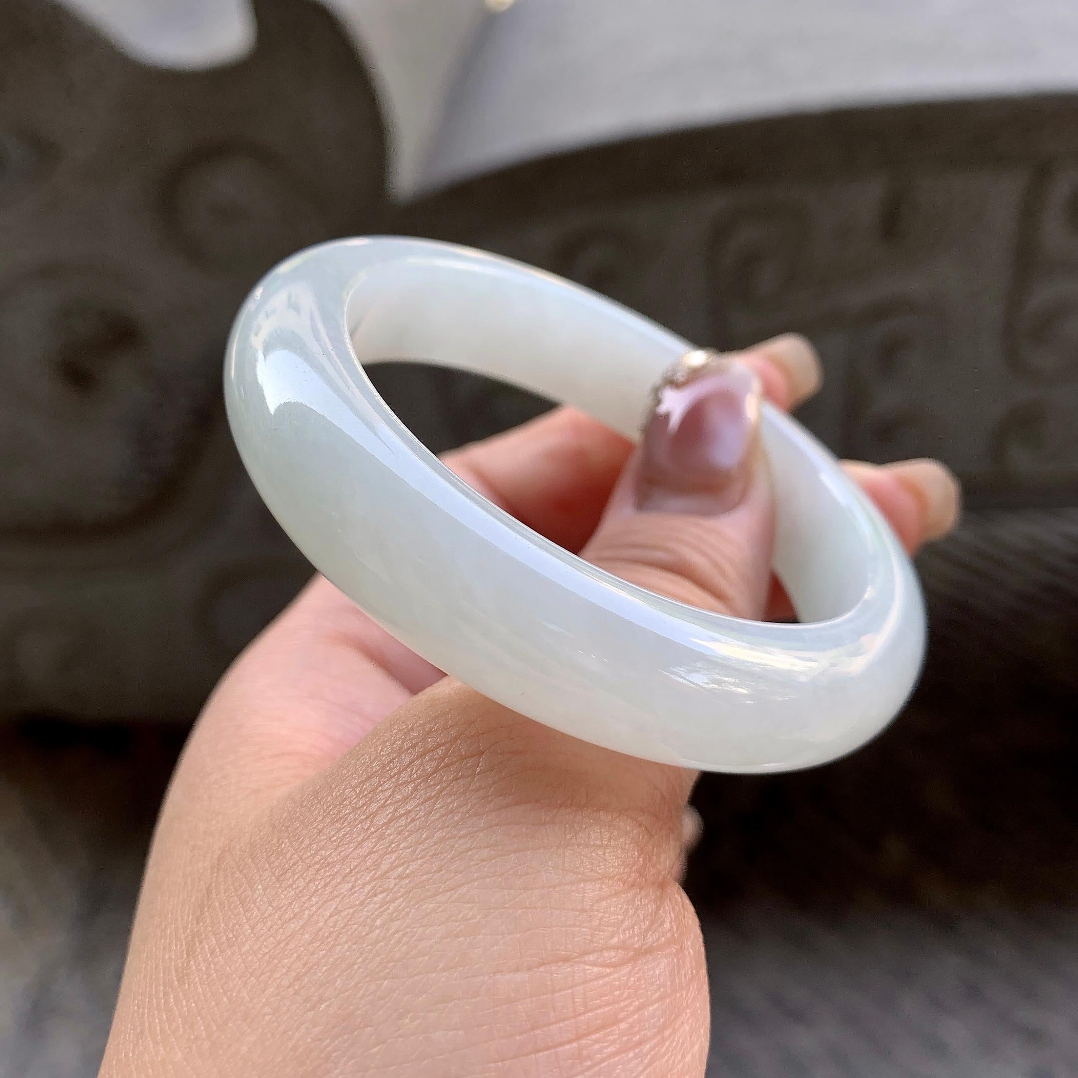 糯种无色平安镯（51.5mm）（yc296334）