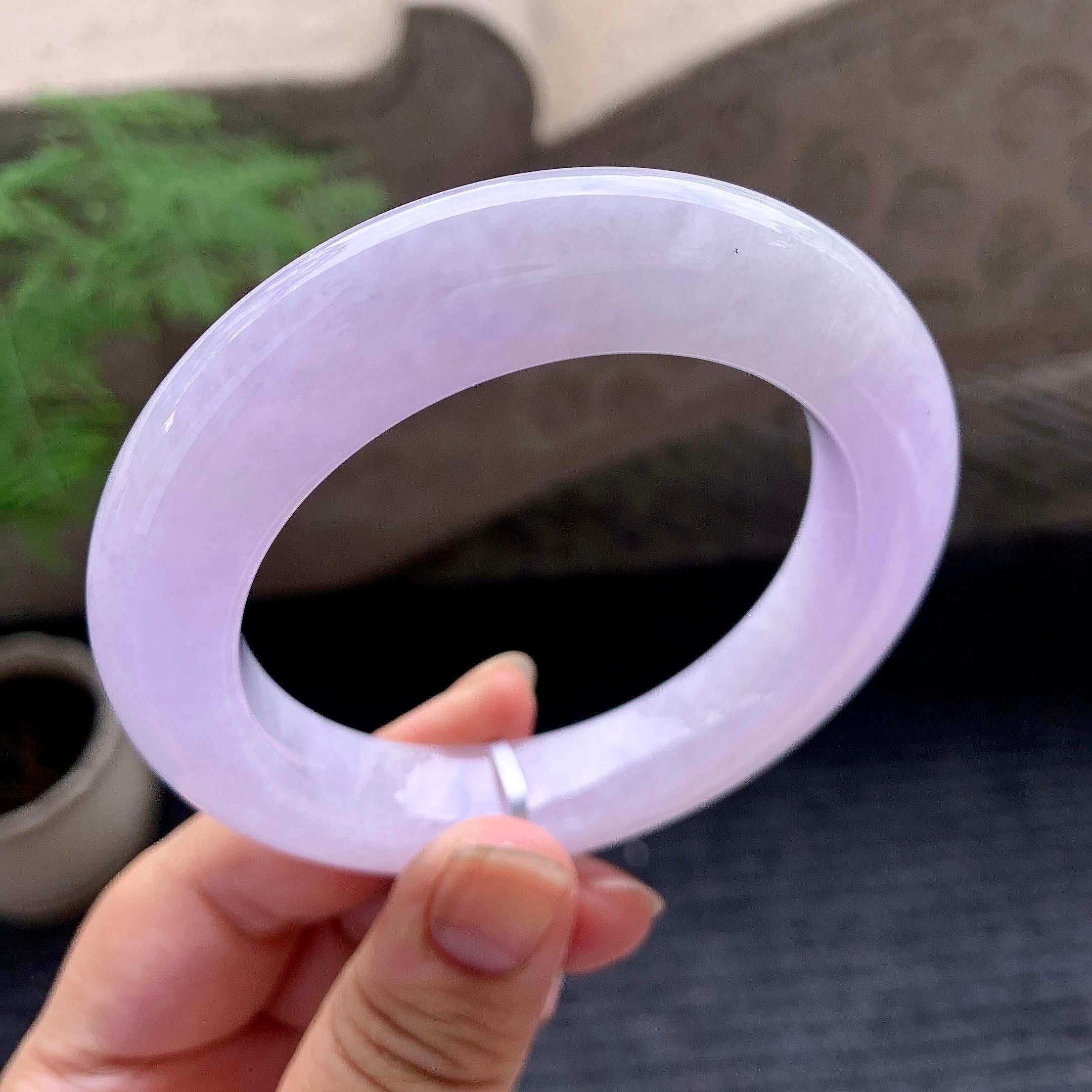 细糯种紫罗兰平安镯（56.7mm）（yc195955）