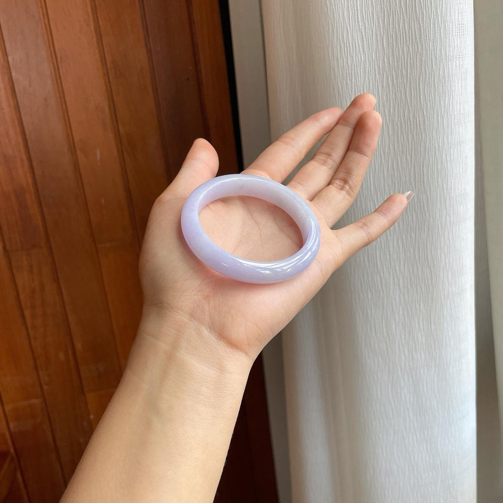 糯冰紫罗兰翡翠平安镯（51.5mm）（yc311443）