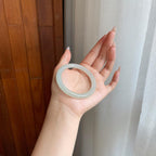 冰种淡晴底翡翠美人条手镯（53mm）（yc278676）