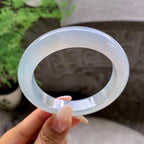 糯冰种淡晴底平安镯（56.6mm）（yc203688）