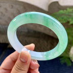 糯冰种飘花平安镯（57.2mm）（yc249468）