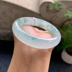 糯冰种飘花平安镯（58.6mm）（yc195930）