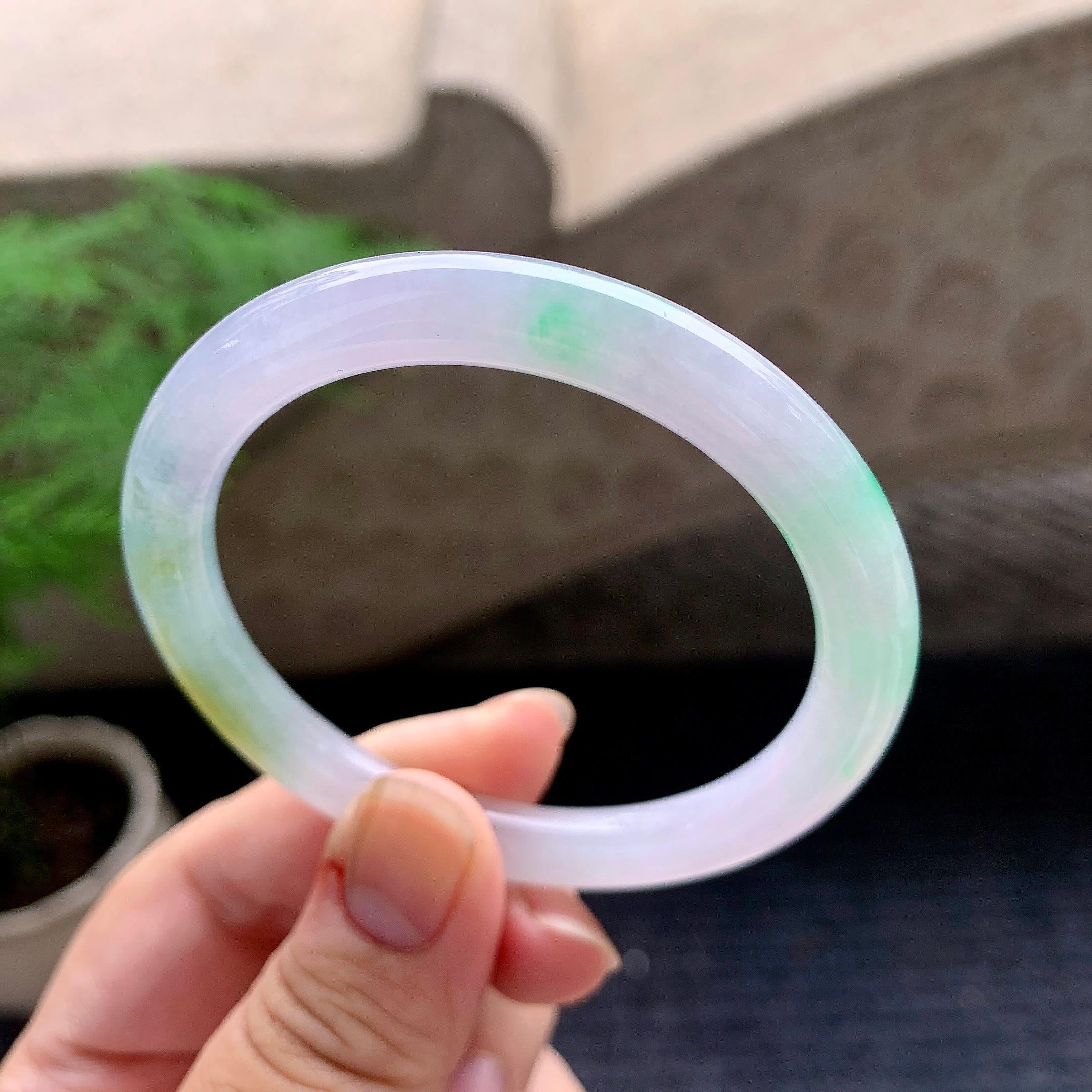 细糯种多彩圆条手镯（53.4mm）（yc196503）