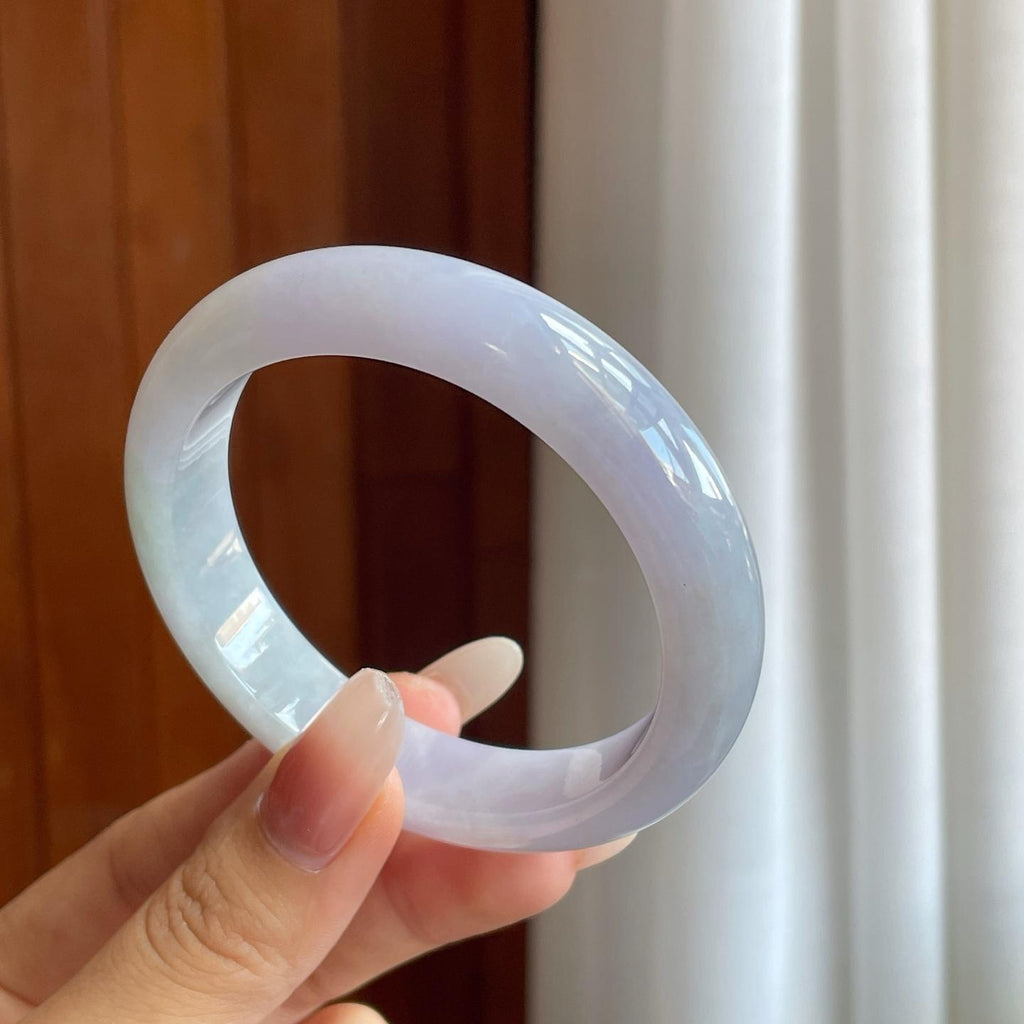 糯冰紫罗兰翡翠平安镯（56.5mm）（yc264146）