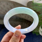 细糯种带底色飘花平安镯（56.3mm）（yc249439）