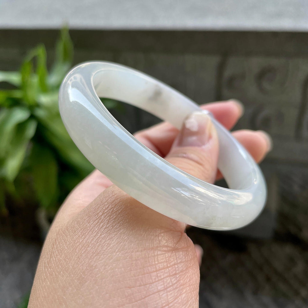 糯冰种无色平安镯（57.8mm）（yc310100）