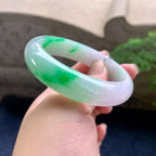 细糯种飘阳绿宽版轮胎手镯（58mm）（yc253747）