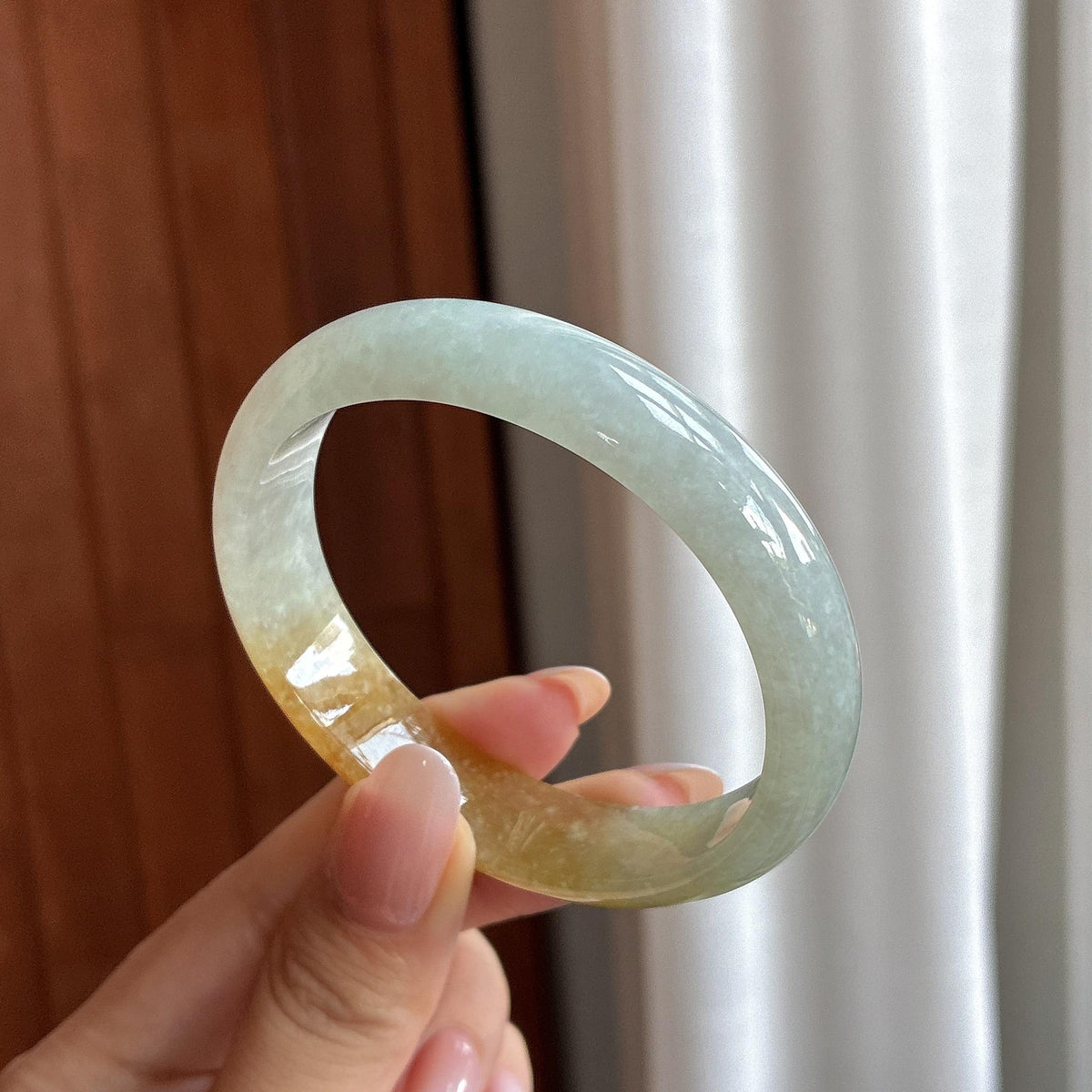 糯冰黄翡贵妃镯 56圈（yc731885）