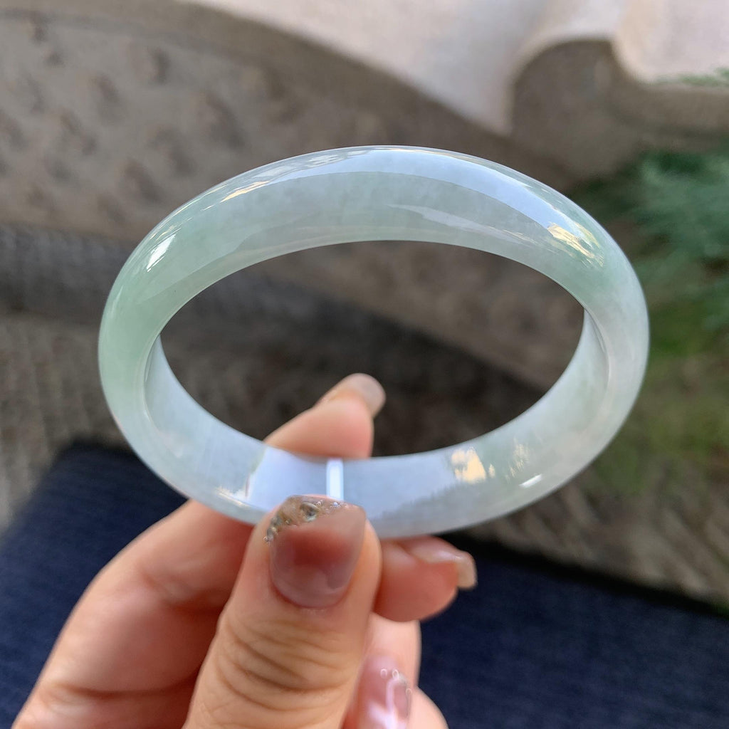 糯种淡晴底贵妃手镯（53.8mm）（yc294651）