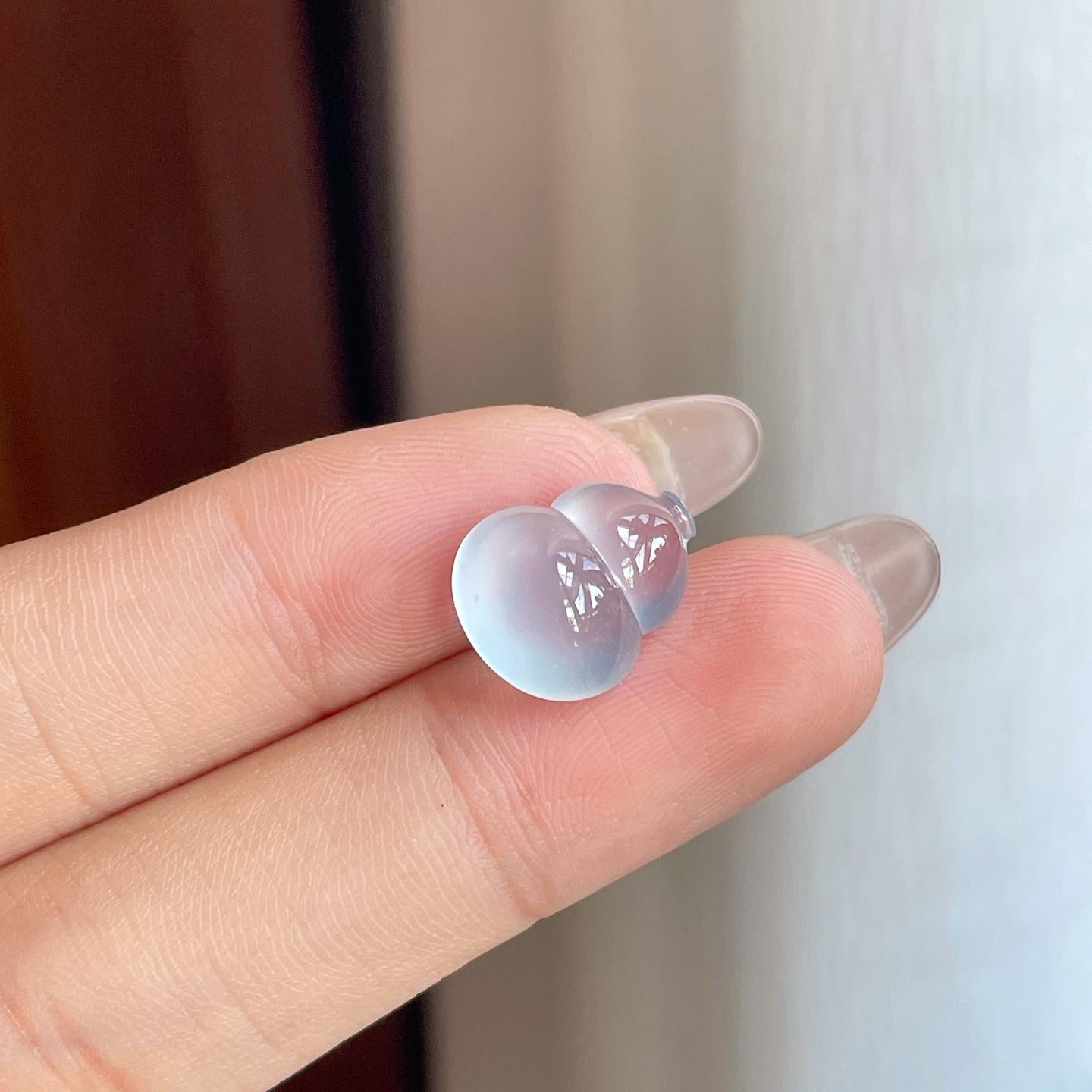 冰玻种无色翡翠葫芦（yc241872）