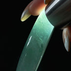冰种飘花翡翠平安镯（54.2mm)（yc424232）