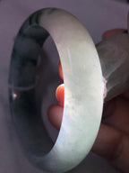 细糯种飘花宽版轮胎手镯（55.2mm）（yc228494）