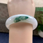 细糯种飘花宽版轮胎手镯（58mm）（yc233897）